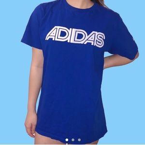 Blue adidas y2k Tshirt